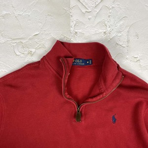 [Polo by Ralph Lauren] Red Half zip-up knit (M)