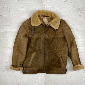 [Vtg : made in France &amp; sold in Japan] Suede Leather Jacket (100)