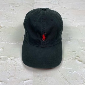 [Polo by Ralph Lauren] Black &amp; Red Pony Ball cap (F)