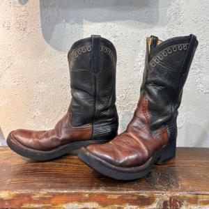 [Rios of Mercedes]vintage leather western Cowboy boot, made in u.s.a(약260~265mm)