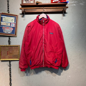 [Patagonia]90s vintage Fleece lined Nylon warm-up jacket, made in u.s.a( ~ over 95)