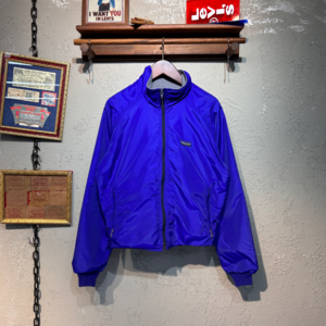 [Patagonia]80s vintage Fleece lined Nylon warm-up jacket, made in u.s.a( ~ over 95)